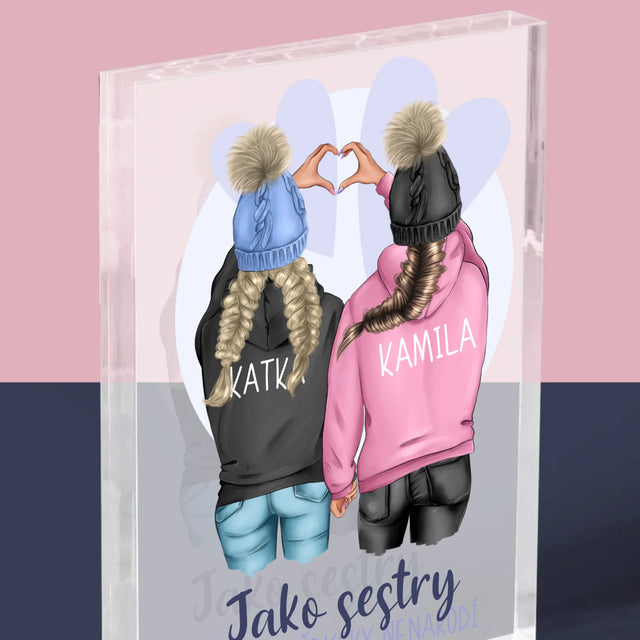 Designér Postav: Zimní Kamarádky - Akrylový Blok