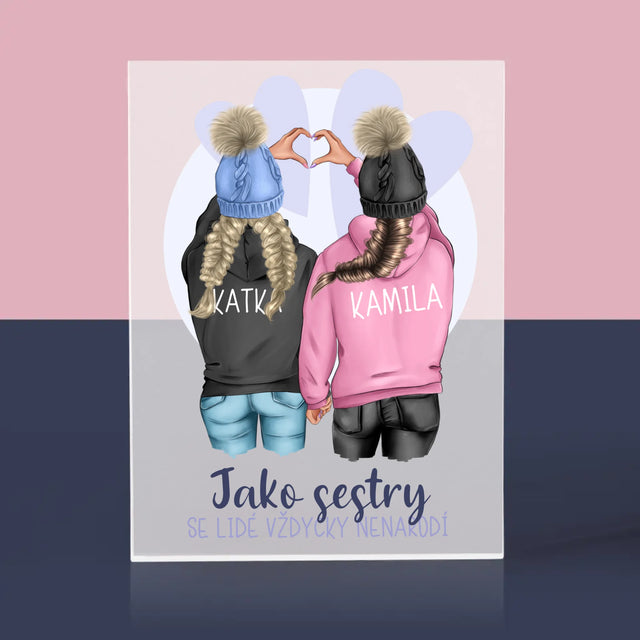 Designér Postav: Zimní Kamarádky - Akrylový Blok