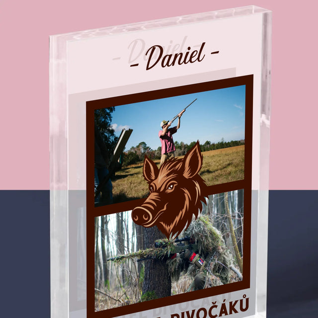 Fotokoláž: Krotitel Divočáků - Akrylový Blok