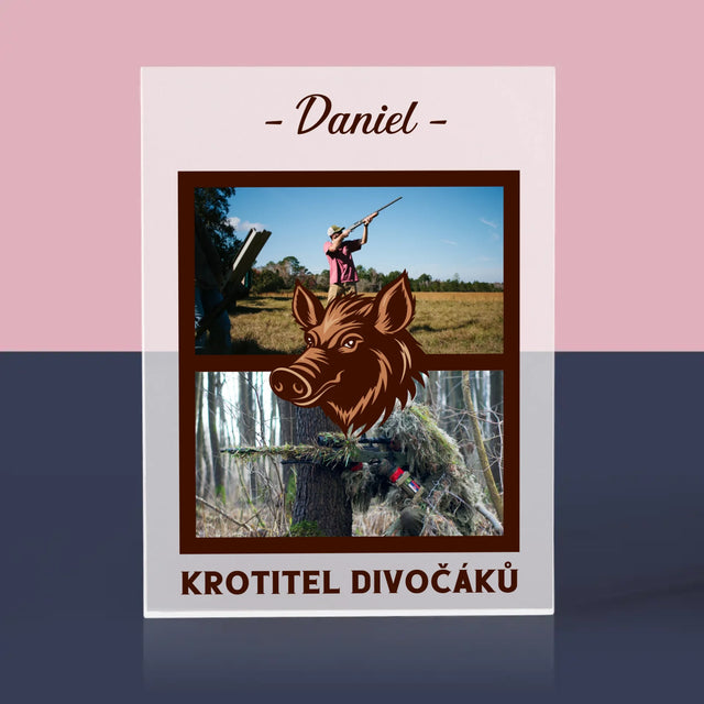 Fotokoláž: Krotitel Divočáků - Akrylový Blok