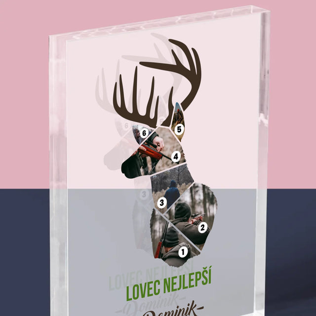 Tvar Z Fotek: Nejlepší Lovec - Akrylový Blok