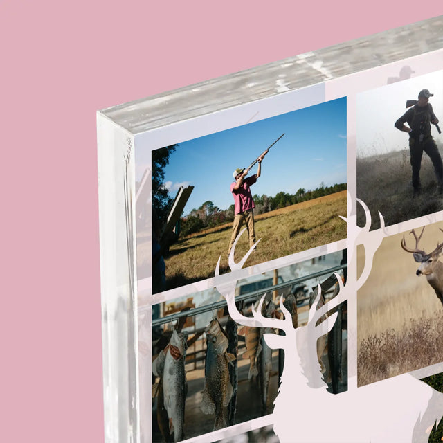 Fotokoláž: Lovec - Akrylový Blok