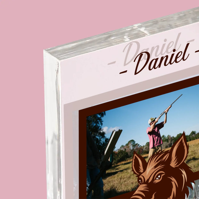 Fotokoláž: Krotitel Divočáků - Akrylový Blok