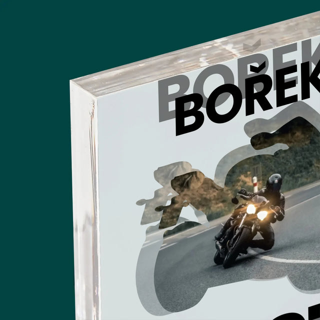 Tvar Z Fotek: Just Ride - Akrylový Blok