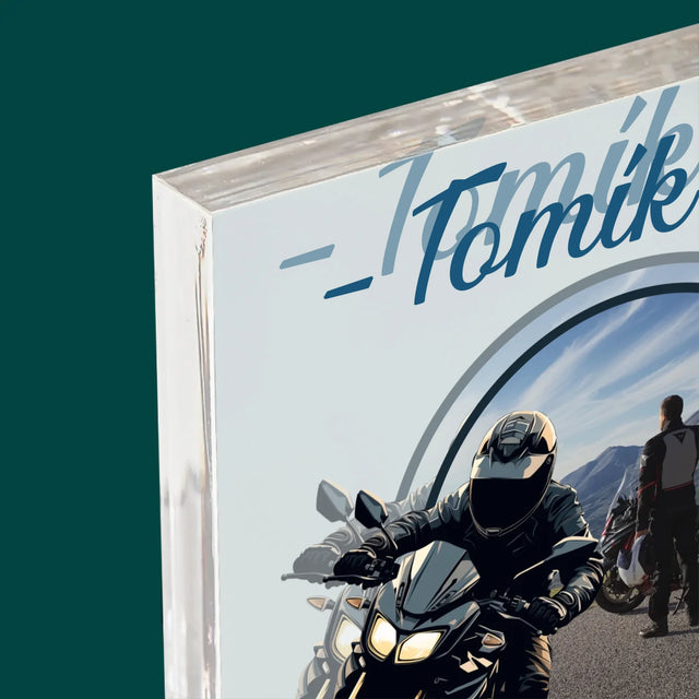 Fotka S Textem: Nejrychlejší Ve Městě - Akrylový Blok