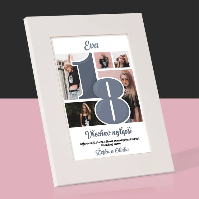 Fotokoláž: 18 Nejkrásnější Chvíle - Fotorámeček