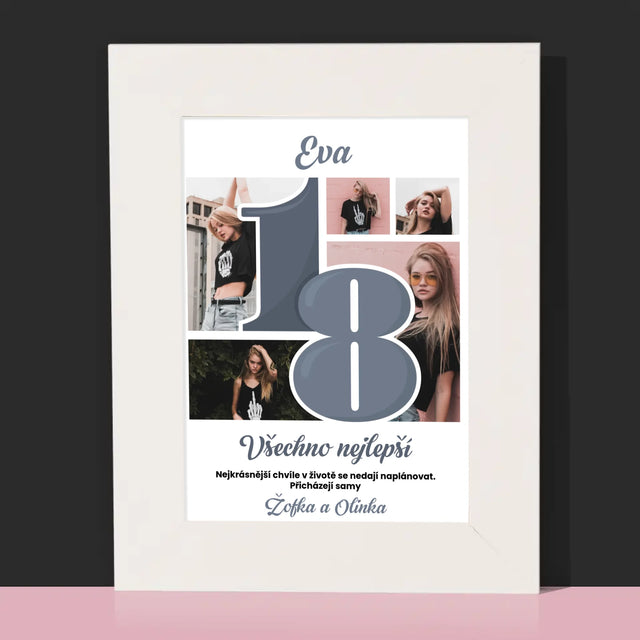 Fotokoláž: 18 Nejkrásnější Chvíle - Fotorámeček