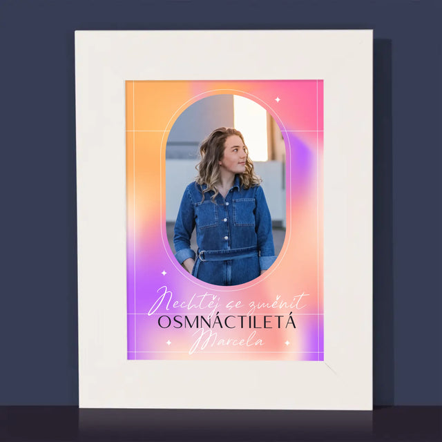 Fotka S Textem: Nechtěj Se Změnit - Fotorámeček