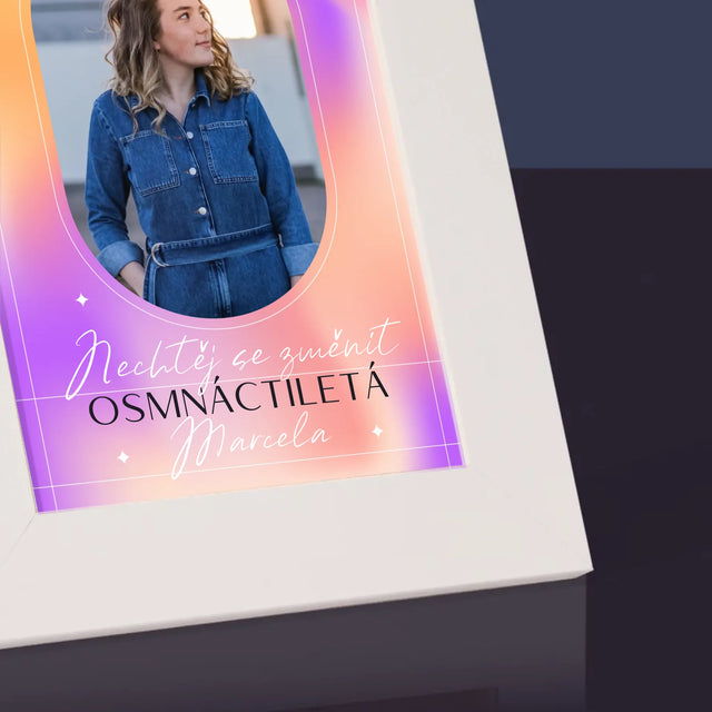 Fotka S Textem: Nechtěj Se Změnit - Fotorámeček