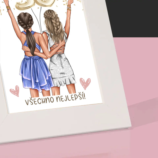 Designér Postav: Kamarádky Třicátiny - Fotorámeček