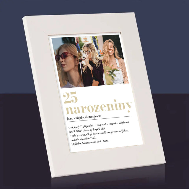 Fotokoláž: 25. Narozeniny Definice - Fotorámeček