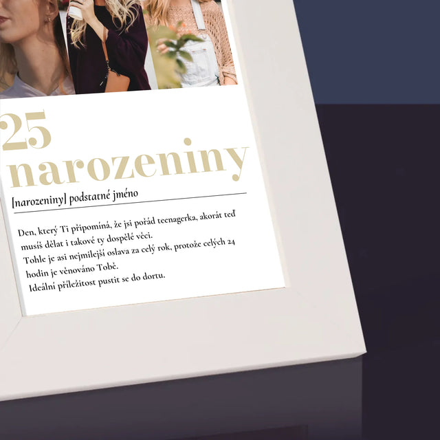 Fotokoláž: 25. Narozeniny Definice - Fotorámeček
