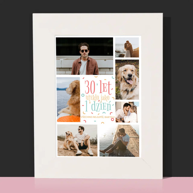 Fotokoláž: 30 Let Uteklo - Fotorámeček