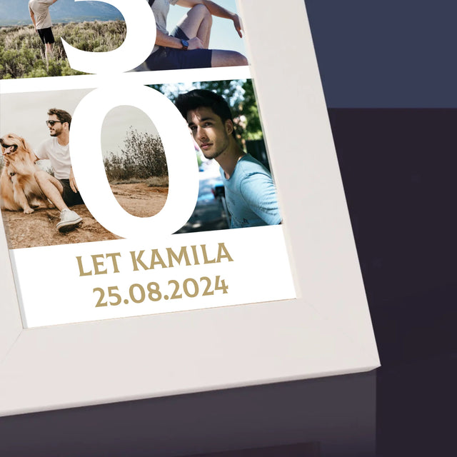 Fotokoláž: 30 Let Číslo Fotky - Fotorámeček