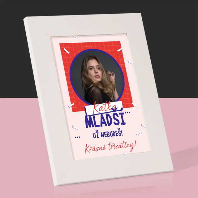 Fotka S Textem: Mladší Nebudeš - Fotorámeček