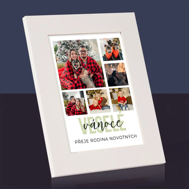 Fotokoláž: Veselé Vánoce - Fotorámeček