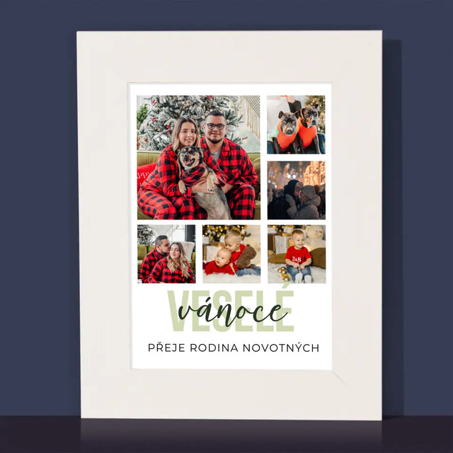Fotokoláž: Veselé Vánoce - Fotorámeček