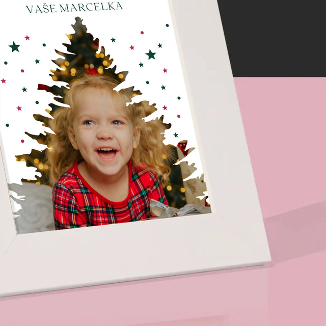 Tvar Z Fotek: Vánoční Stromeček Vánoce - Fotorámeček