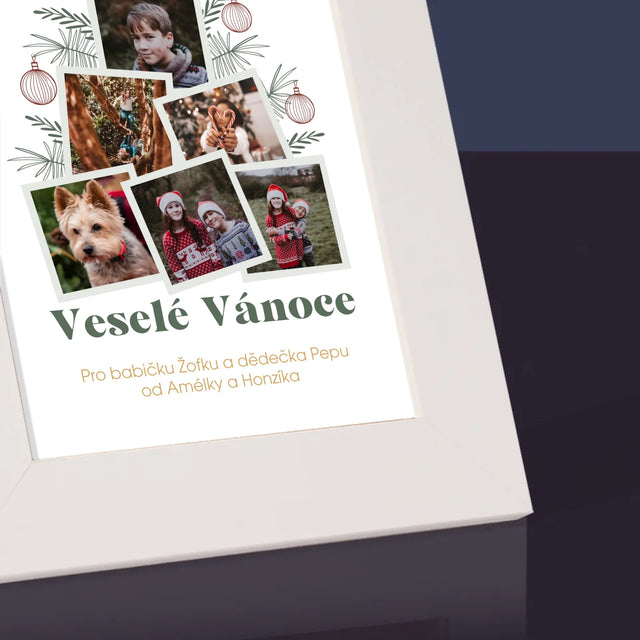 Fotokoláž: Vánoční Stromeček - Fotorámeček