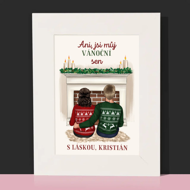 Designér Postav: Vánoční Pár - Fotorámeček