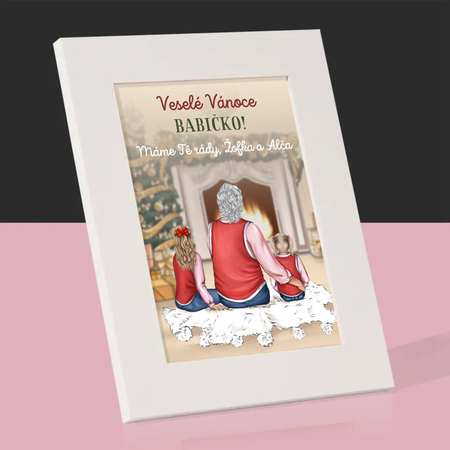 Designér Postav: Veselé Vánoce Babičko - Fotorámeček