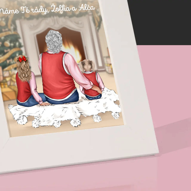 Designér Postav: Veselé Vánoce Babičko - Fotorámeček