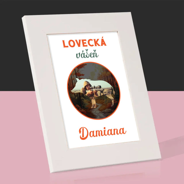 Fotka S Textem: Lovecká Vášeň Damiana - Fotorámeček