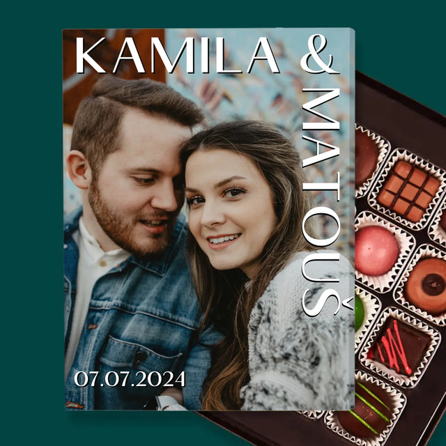 Fotka S Textem: Jména Svatba - Pralinky