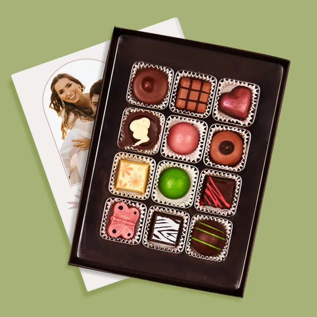 Fotokoláž: Svatební Den - Pralinky