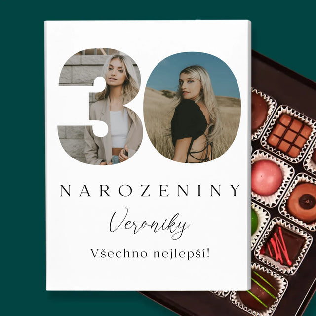 Slovo Z Fotek: 30. Narozeniny Podpis - Pralinky