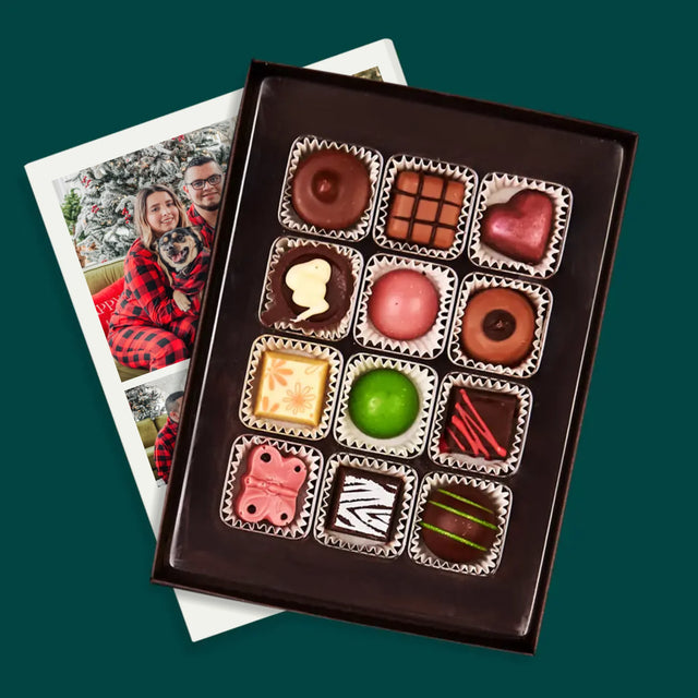 Fotokoláž: Veselé Vánoce - Pralinky