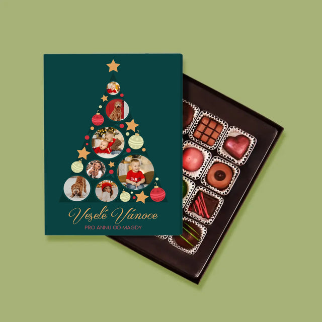 Fotokoláž: Ozdoby Na Stromeček - Pralinky