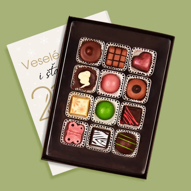 Fotokoláž: Šťastný Nový Rok - Pralinky