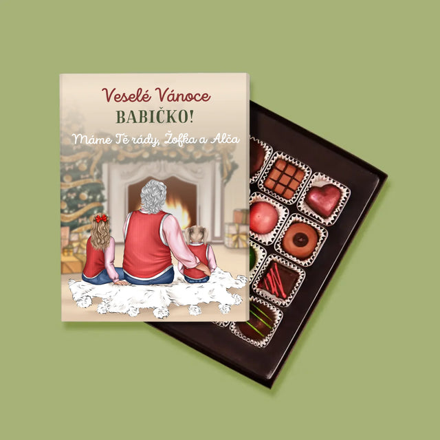 Designér Postav: Veselé Vánoce Babičko - Pralinky