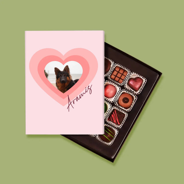 Fotka S Textem: Fotka Mazlíčka V Srdci - Pralinky