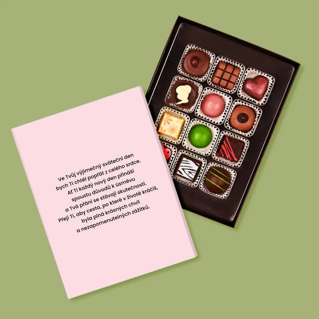 Fotka S Textem: Fotka Mazlíčka V Srdci - Pralinky