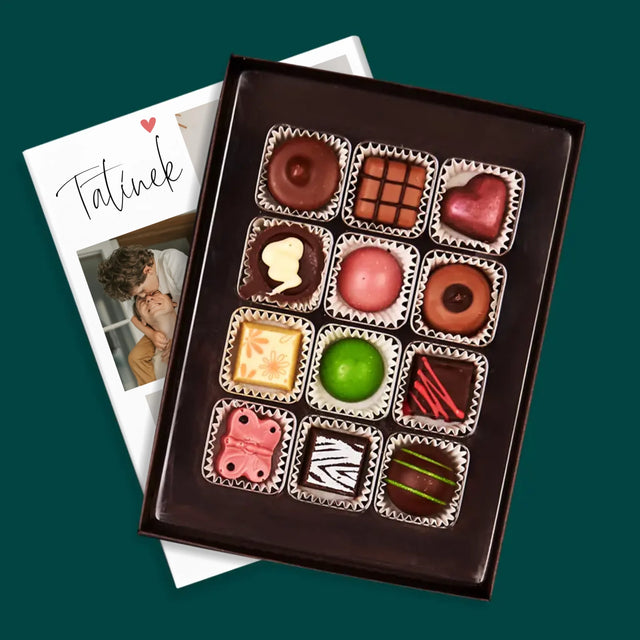Fotokoláž: Tatínek Miluji Tě - Pralinky
