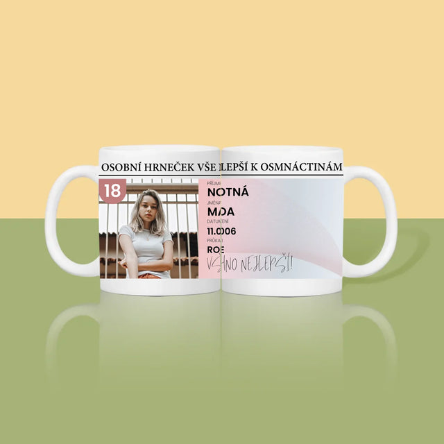 Fotka S Textem: Občanský Průkaz - Hrnek