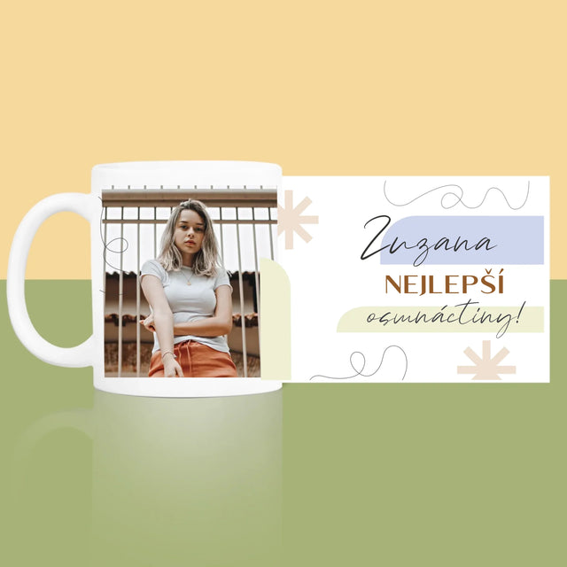 Fotka S Textem: Nejlepší Osmnáctiny - Hrnek