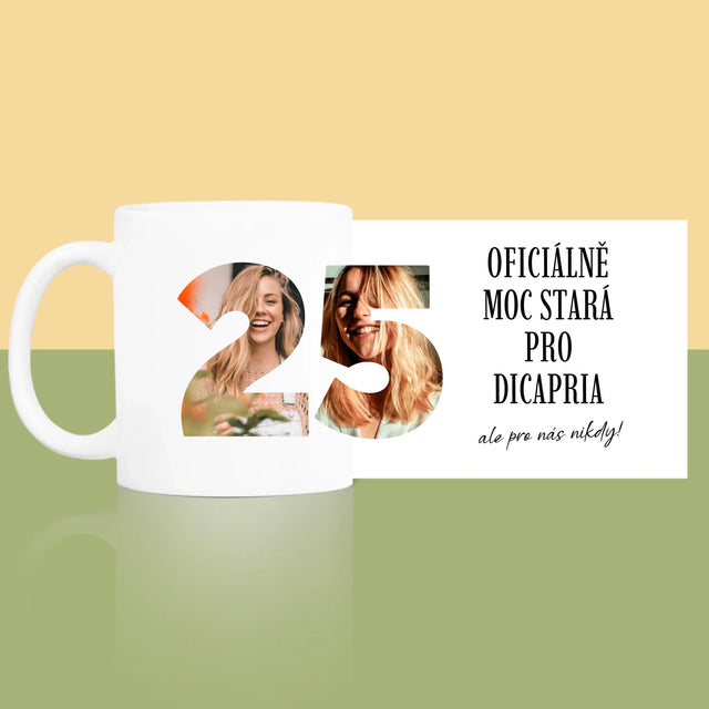 Slovo Z Fotek: Moc Stará Pro Dicapria - Hrnek