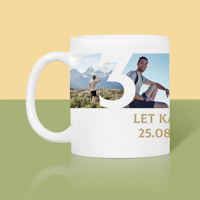 Fotokoláž: 30 Let Číslo Fotky - Hrnek