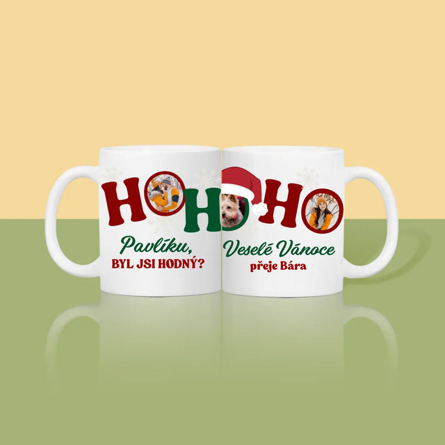 Fotokoláž: Ho Ho Ho - Hrnek
