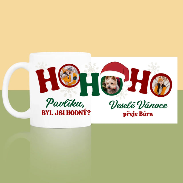 Fotokoláž: Ho Ho Ho - Hrnek