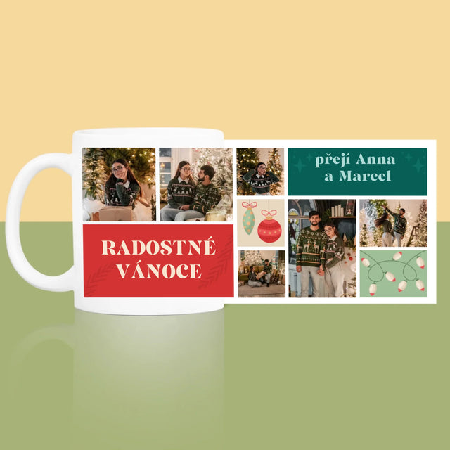 Fotokoláž: Vánoční Fotky - Hrnek