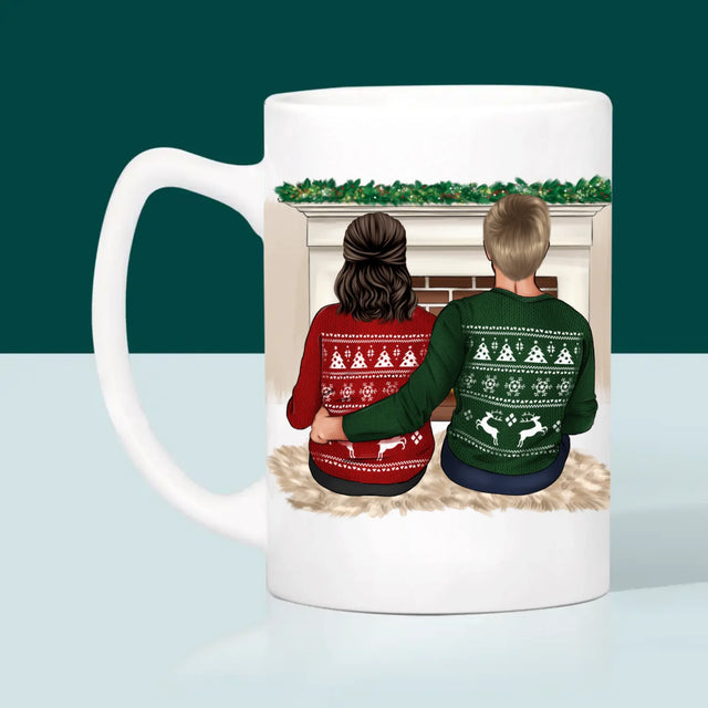 Designér Postav: Vánoční Pár - Hrnek