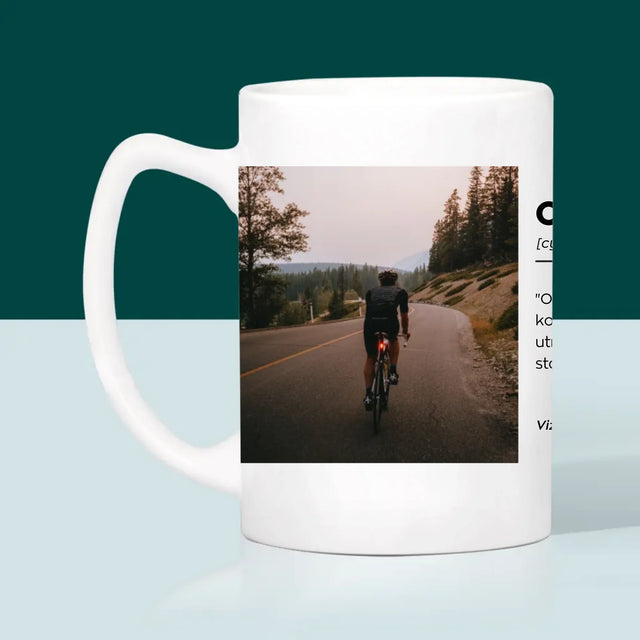 Fotka S Textem: Cyklista Definice - Hrnek