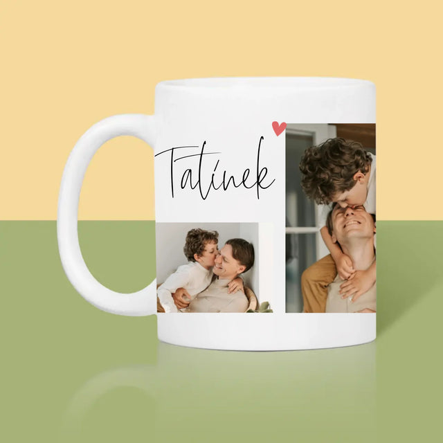 Fotokoláž: Tatínek Miluji Tě - Hrnek