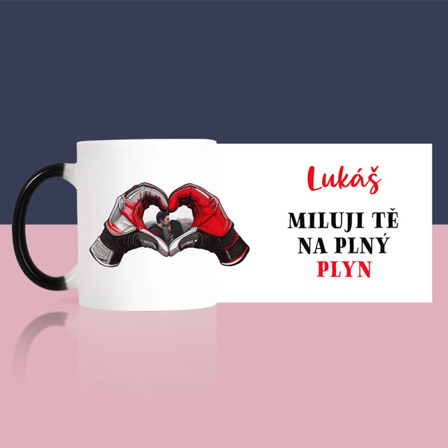 Fotka S Textem: Miluji Tě Na Plný Plyn - Hrnek