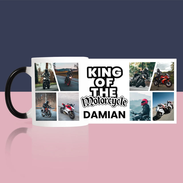 Fotokoláž: King Of The Motorcycle - Hrnek