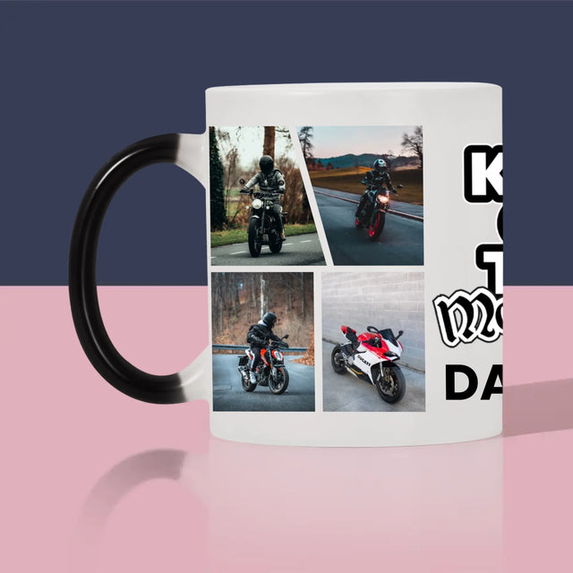 Fotokoláž: King Of The Motorcycle - Hrnek